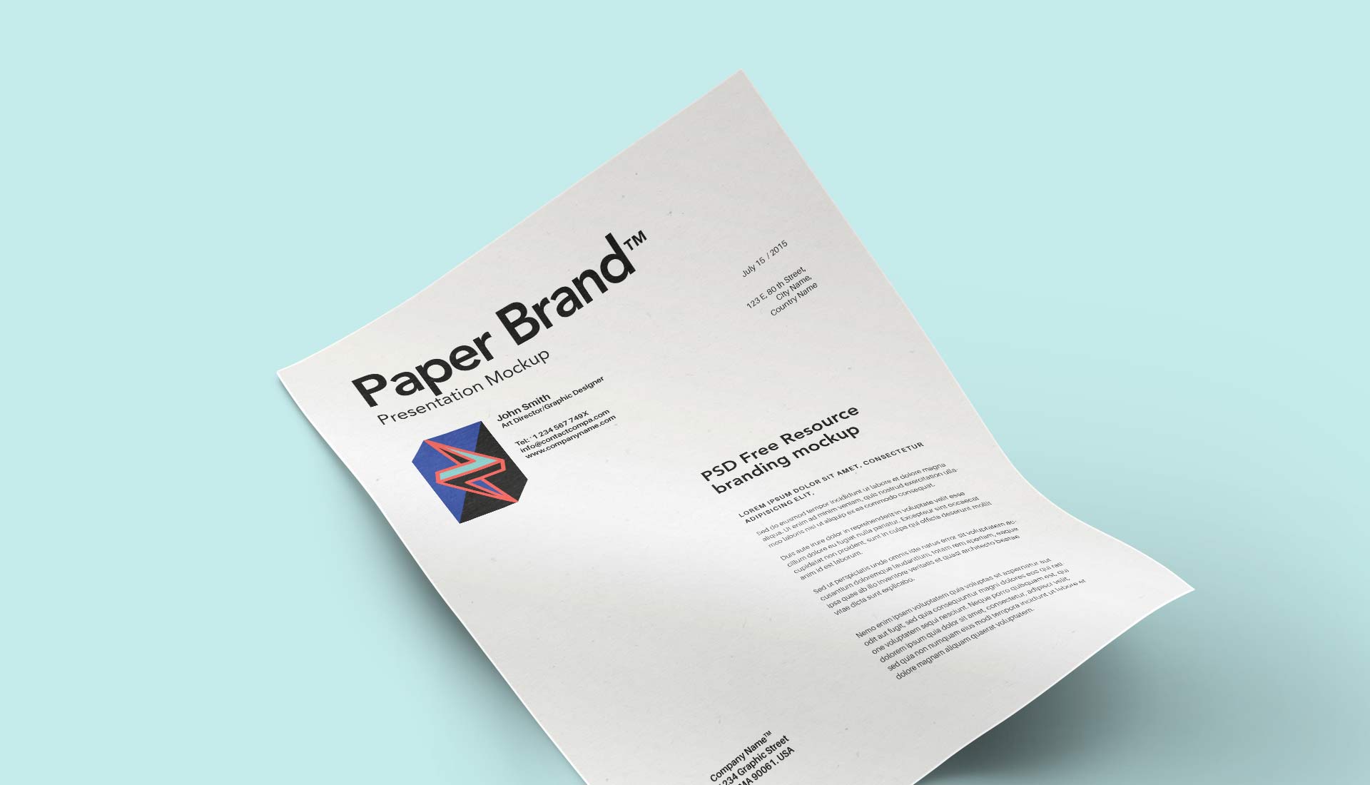 Academic poster format image